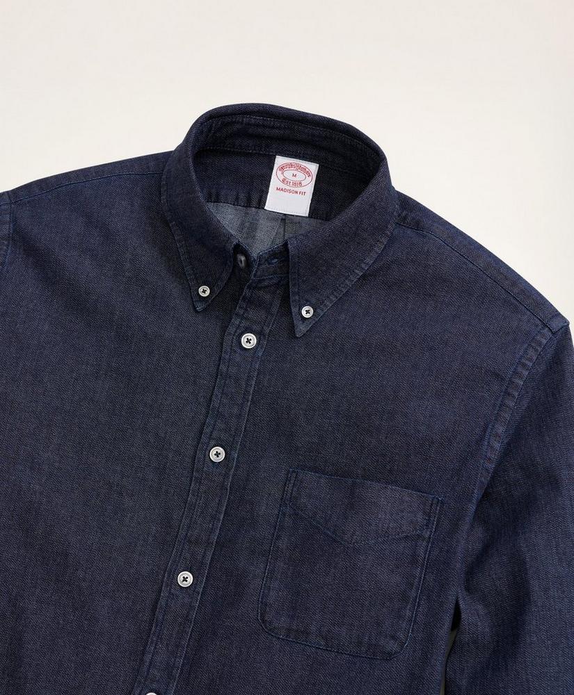 Madison Relaxed-Fit Japanese Stretch Denim Shirt, image 2