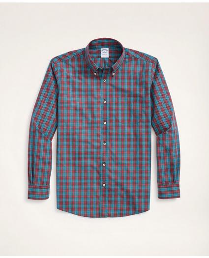 Regent Regular-Fit Original Broadcloth Sport Shirt, Tartan, image 1
