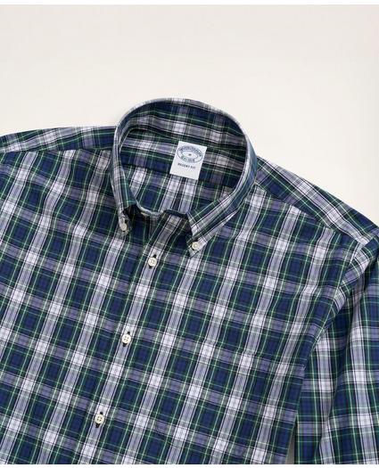 Regent Regular-Fit Original Broadcloth Sport Shirt, Tartan, image 2