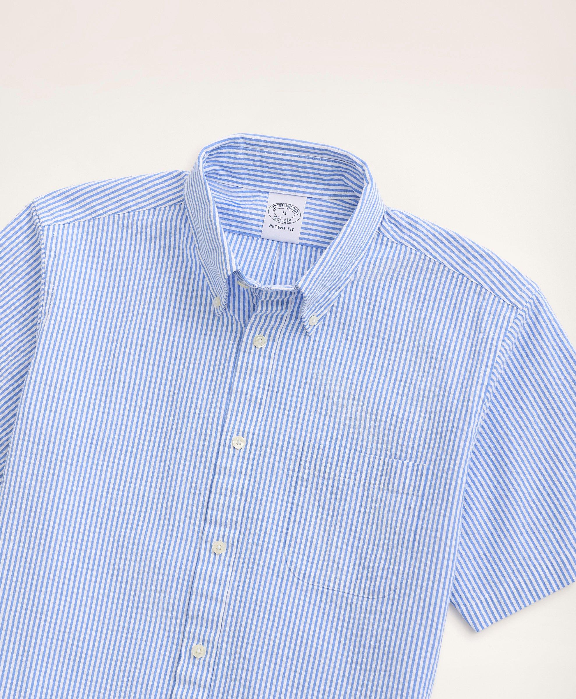 Monogram Short-Sleeved Chambray Shirt - Men - Ready-to-Wear