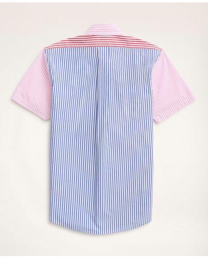 Regent Regular-Fit Short-Sleeve Sport Shirt, Poplin  Fun Stripe, image 3