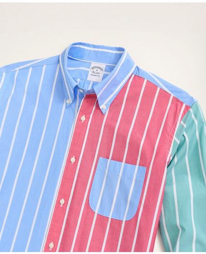 Regent Regular-Fit Original Broadcloth Sport Shirt, Fun Bold Stripe, image 2