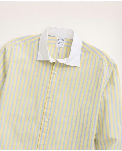 Regent Regular-Fit Sport Shirt, Poplin Contrast English Collar Stripe, image 2