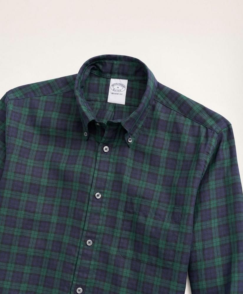 Regent Regular-Fit Irish Linen Faded Tartan Shirt, image 2