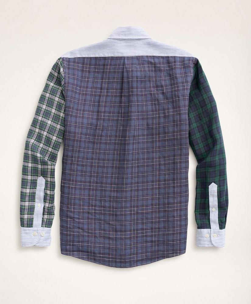 Regent Regular-Fit Irish Linen Faded Tartan Fun Shirt, image 3
