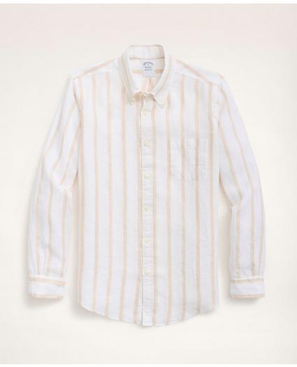 Regent Regular-Fit Sport Shirt, Irish Linen Stripe, image 1