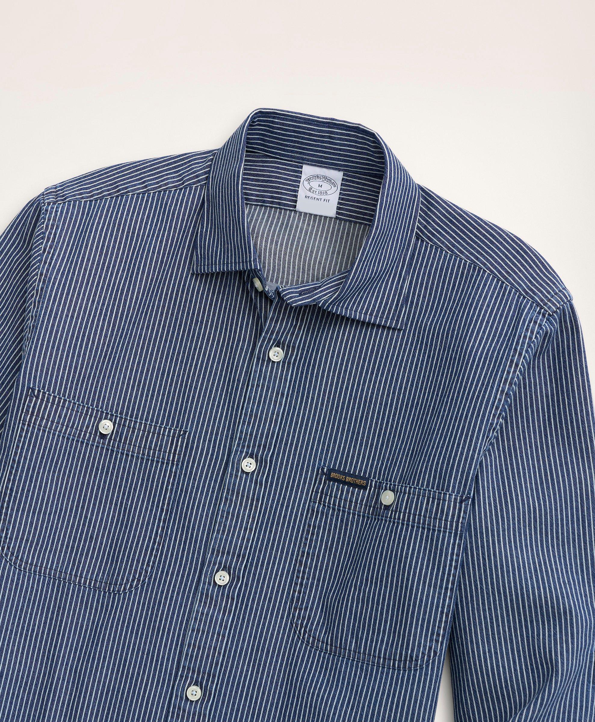 Regent Regular-Fit Sport Shirt, Engineer Stripe, image 2
