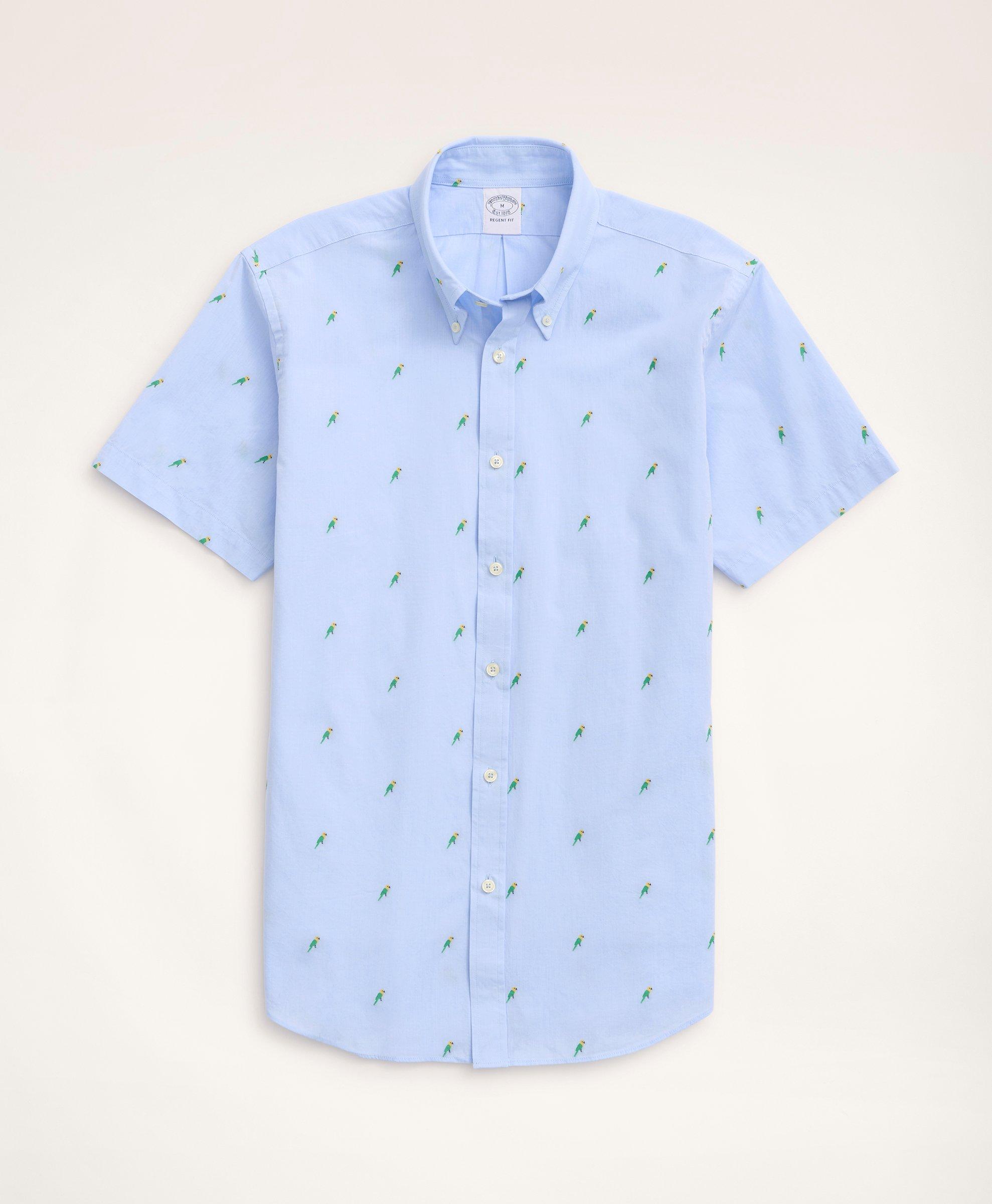 Bird shirt mens button hot sale up