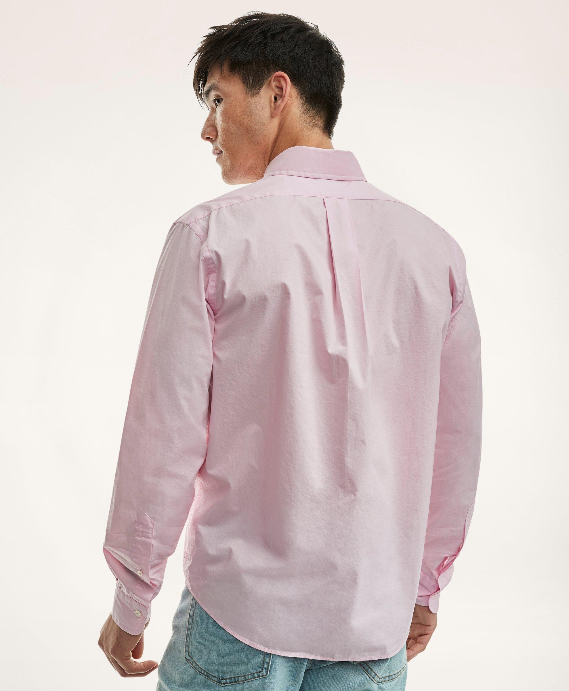 Hot Pink Poplin Oversized Cuff Shirt