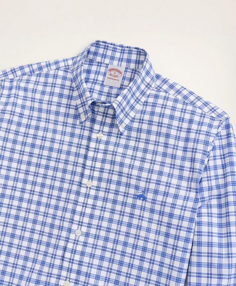 Stretch Madison Relaxed-Fit Sport Shirt, Non-Iron Check, image 2