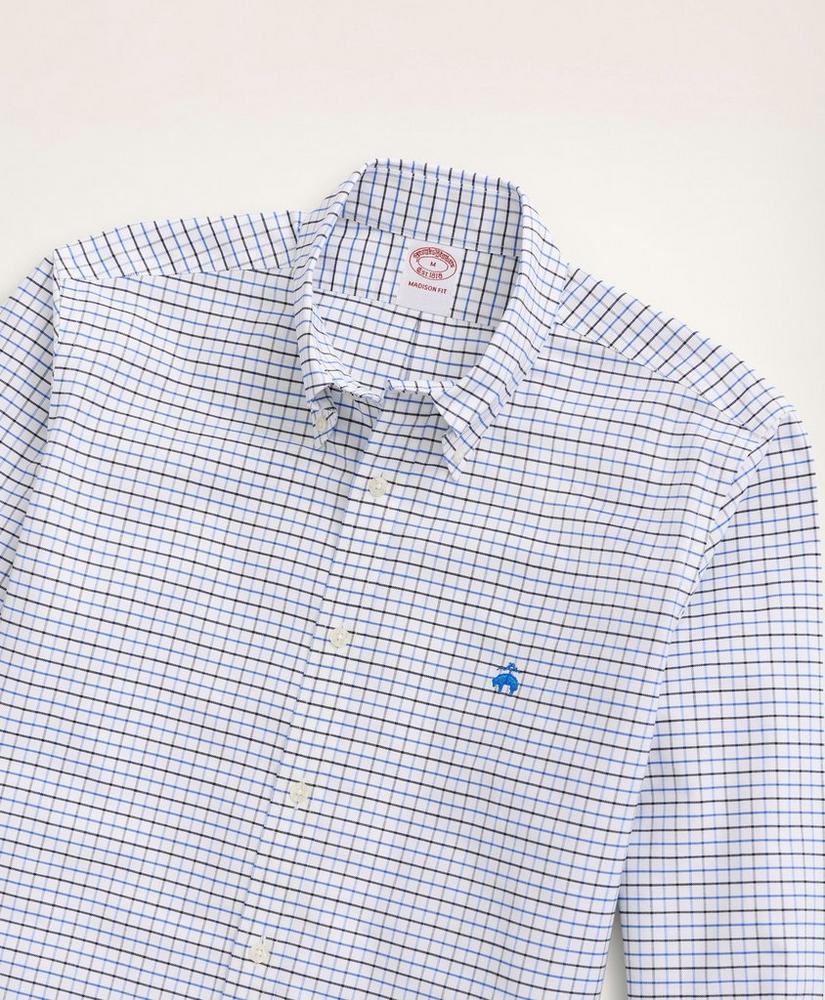 Madison Relaxed-Fit Sport Shirt, Non-Iron  Oxford Windowpane, image 2