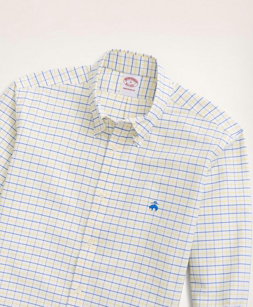 Madison Relaxed-Fit Sport Shirt, Non-Iron  Oxford Windowpane, image 2