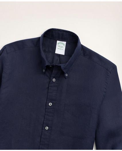 Milano Slim-Fit Sport Shirt, Irish Linen, image 2