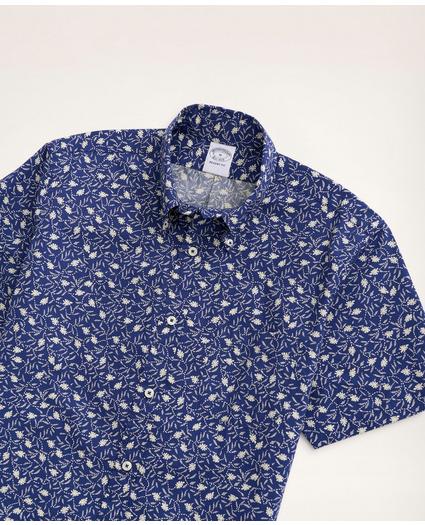 Regent Regular-Fit Short-Sleeve Sport Shirt, Floral Print, image 2