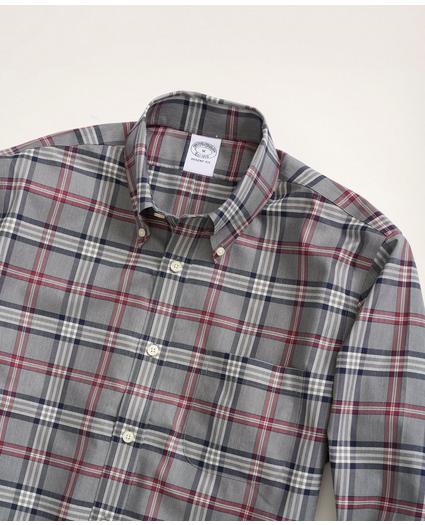 Regent Regular-Fit Non-Iron Stretch Twill Tartan Shirt, image 2