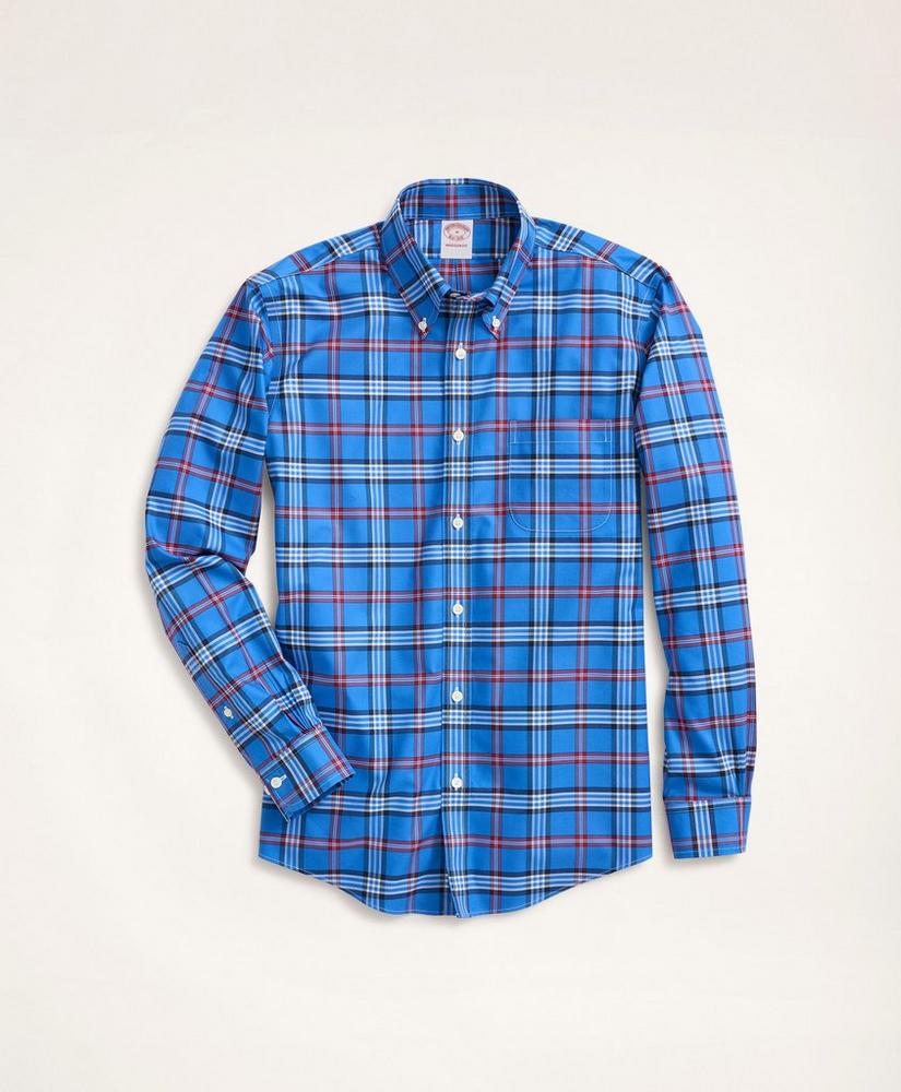 Madison Relaxed-Fit Non-Iron Stretch Twill Tartan Shirt, image 1