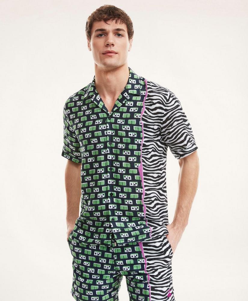 Brooks Brothers Et Vilebrequin Bowling Shirt in the Dominator Print, image 1