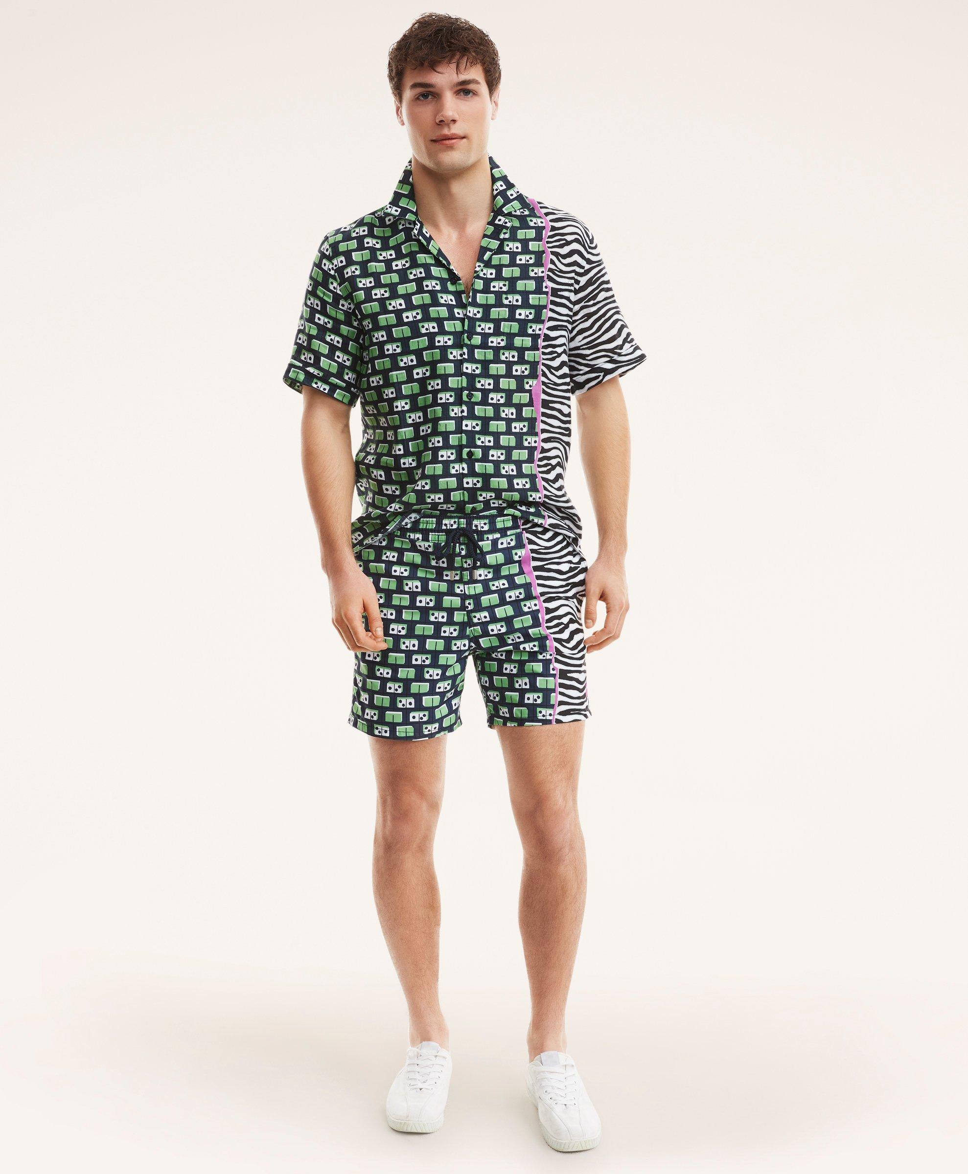 Brooks Brothers Et Vilebrequin Bowling Shirt in the Dominator Print