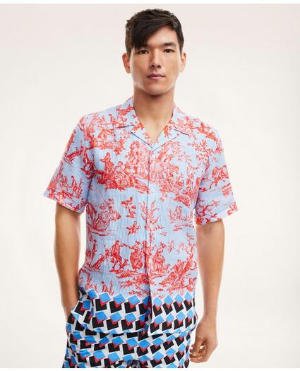 Brooks Brothers Et Vilebrequin Bowling Shirt in the Toile Print, image 1