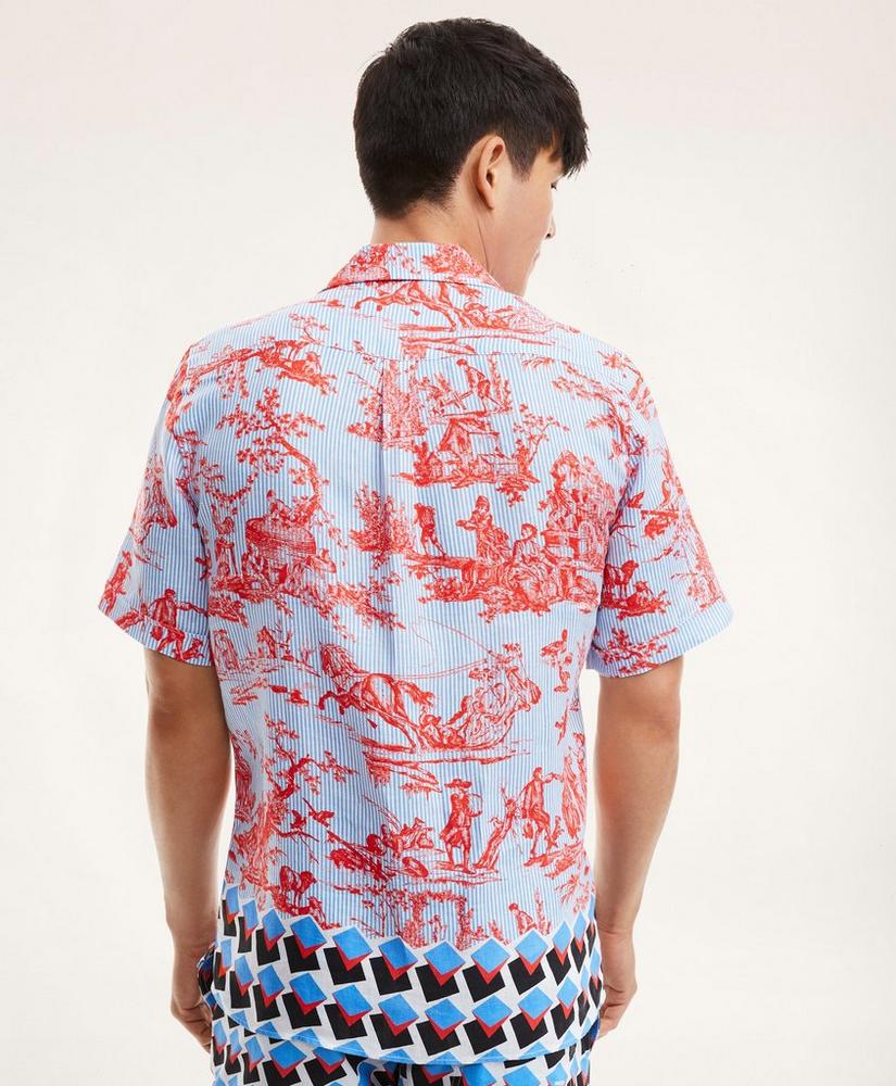 Brooks Brothers Et Vilebrequin Bowling Shirt in the Toile Boy Print, image 3