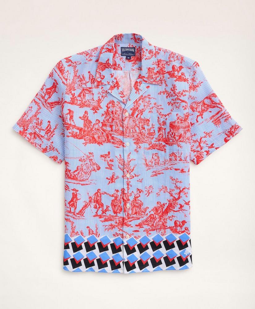 Brooks Brothers Et Vilebrequin Bowling Shirt in the Toile Boy Print, image 5