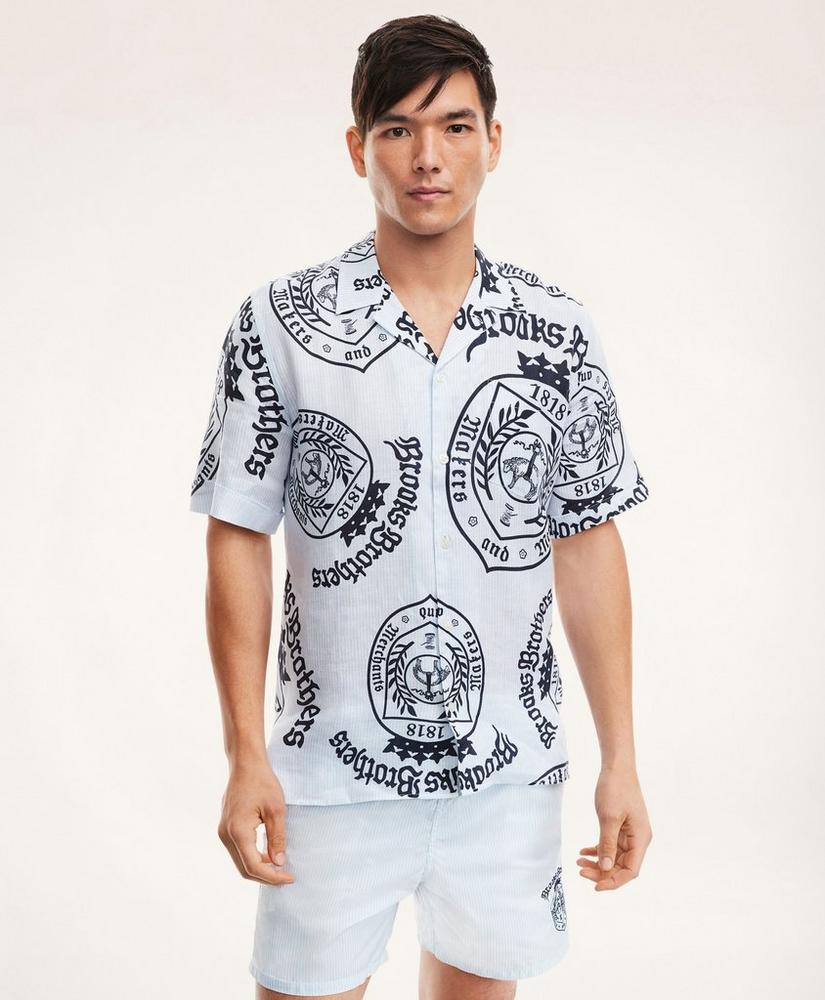 Brooks Brothers Et Vilebrequin Bowling Shirt in the Seal of Approval Print, image 1