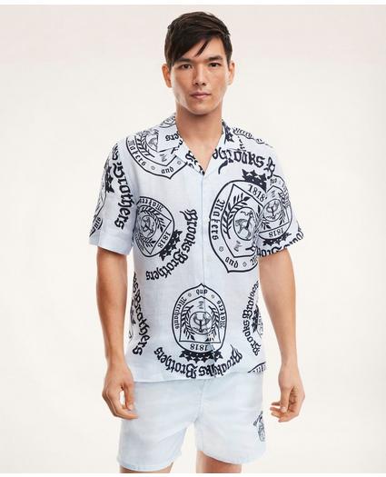 Brooks Brothers Et Vilebrequin Bowling Shirt in the Seal of Approval Print, image 1
