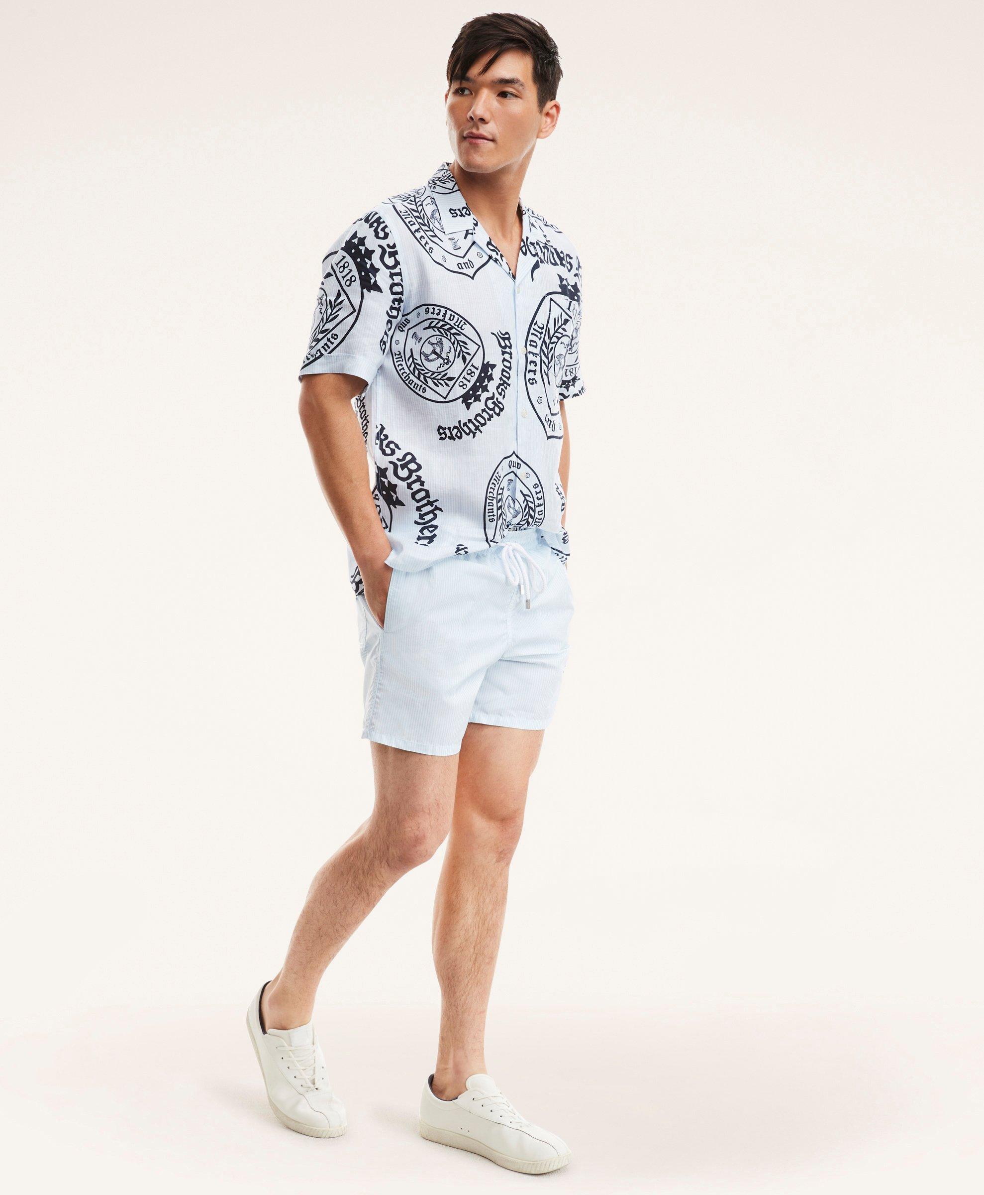 Brooks Brothers Et Vilebrequin Bowling Shirt in the Seal of Approval Print