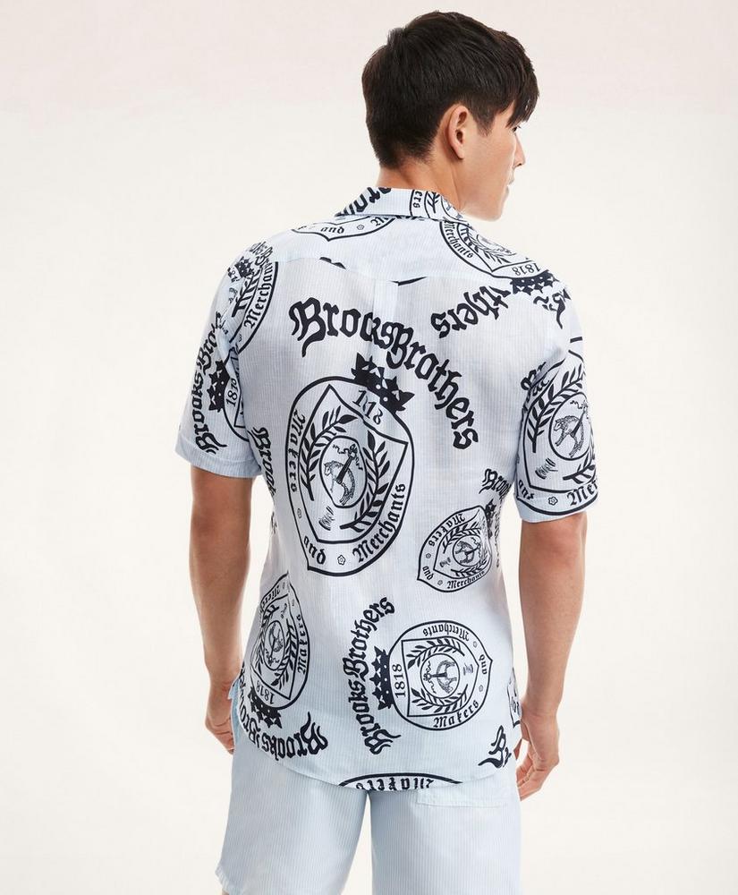 Brooks Brothers Et Vilebrequin Bowling Shirt in the Seal of Approval Print, image 3