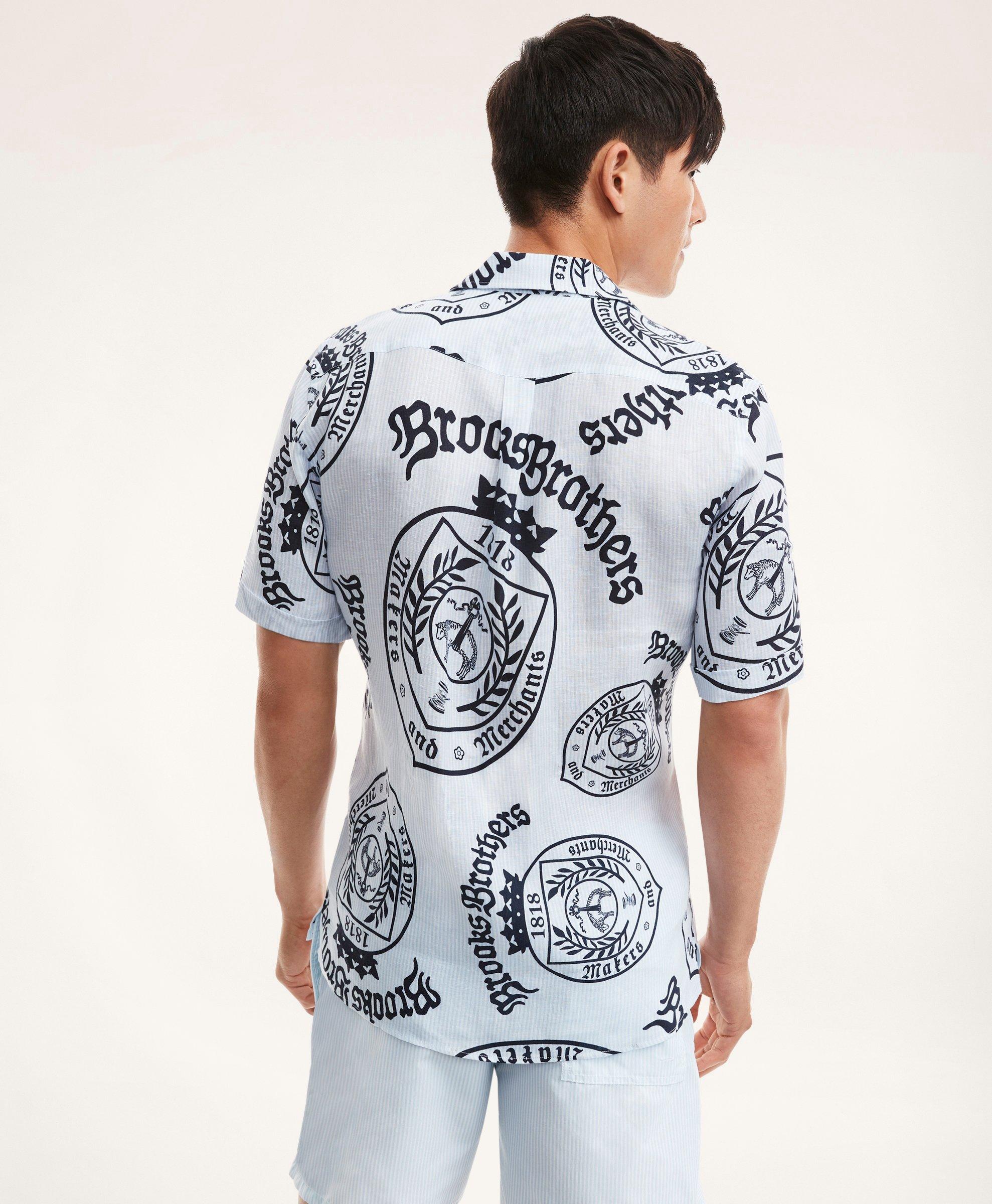 Brooks Brothers Et Vilebrequin Bowling Shirt in the Seal of Approval Print