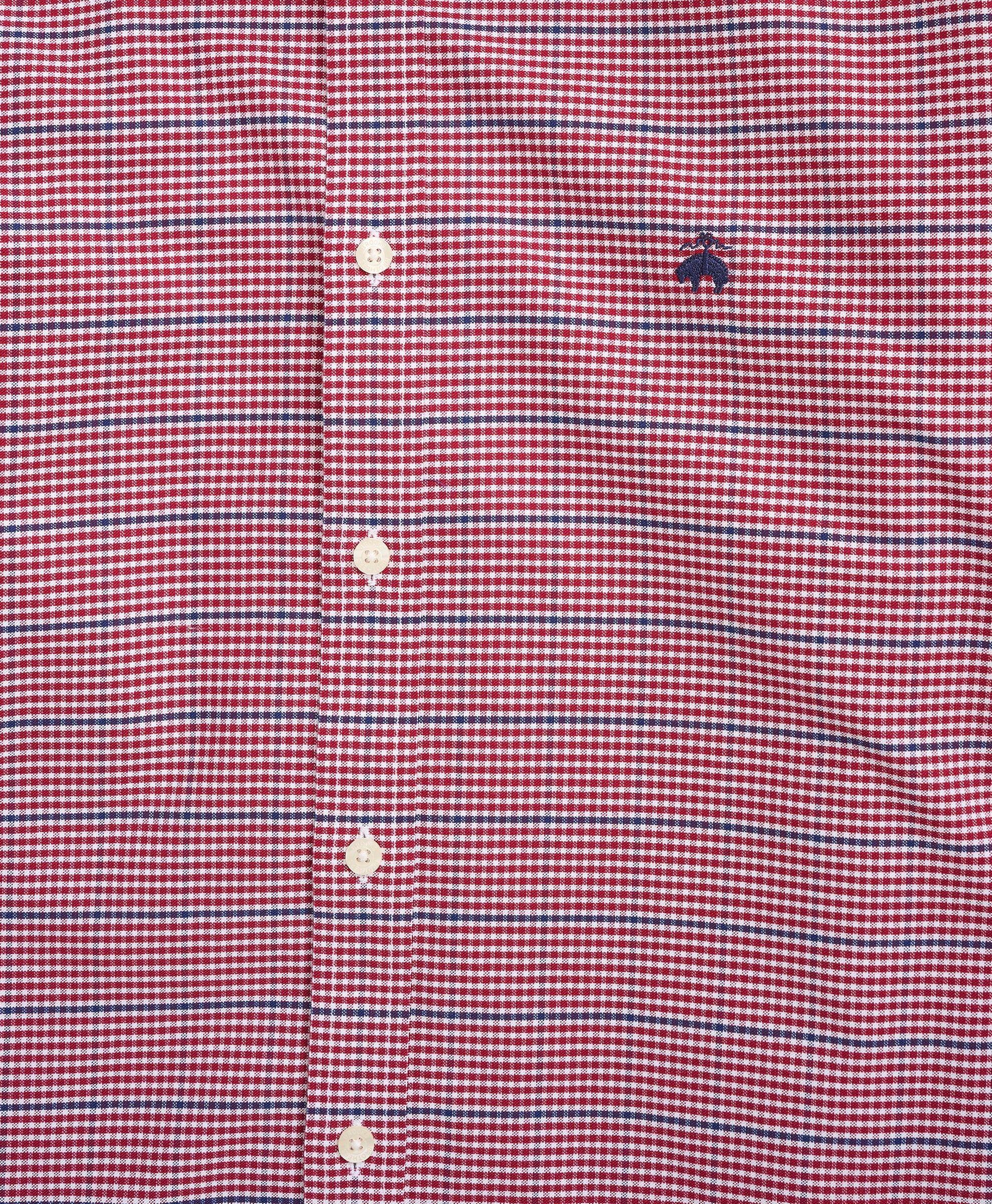 Stretch Regent Regular-Fit Sport Shirt, Non-Iron Oxford Button Down Collar Microcheck, image 2
