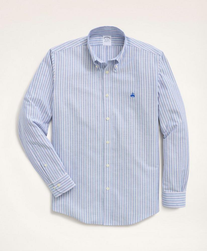 Regent Regular-Fit Sport Shirt, Non Iron Oxford Button-Down Collar Stripe, image 1