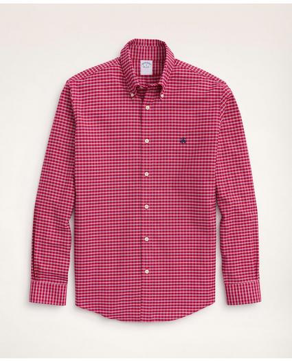 Regent Regular-Fit Sport Shirt, Non-Iron Oxford Button-Down Collar Ground Check, image 1