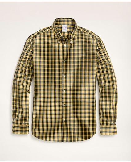 Friday Shirt, Poplin Yellow Tartan, image 1