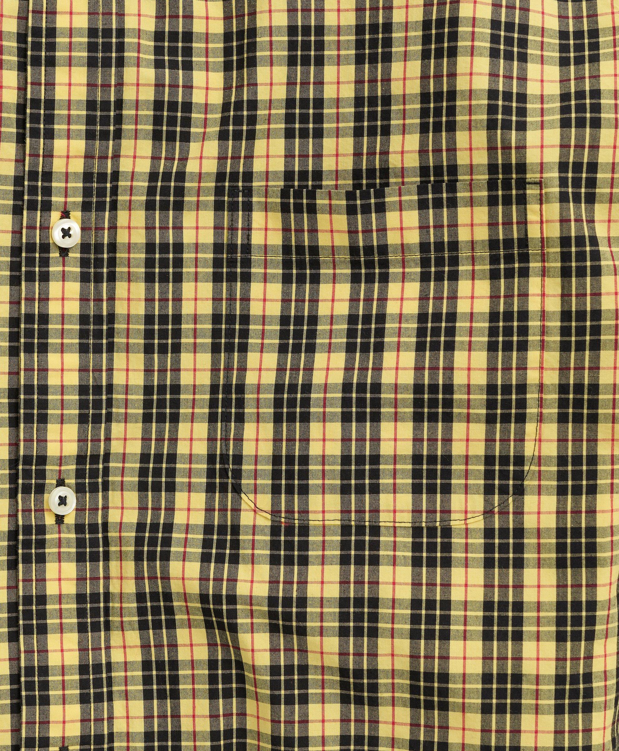 Friday Shirt, Poplin Yellow Tartan, image 2