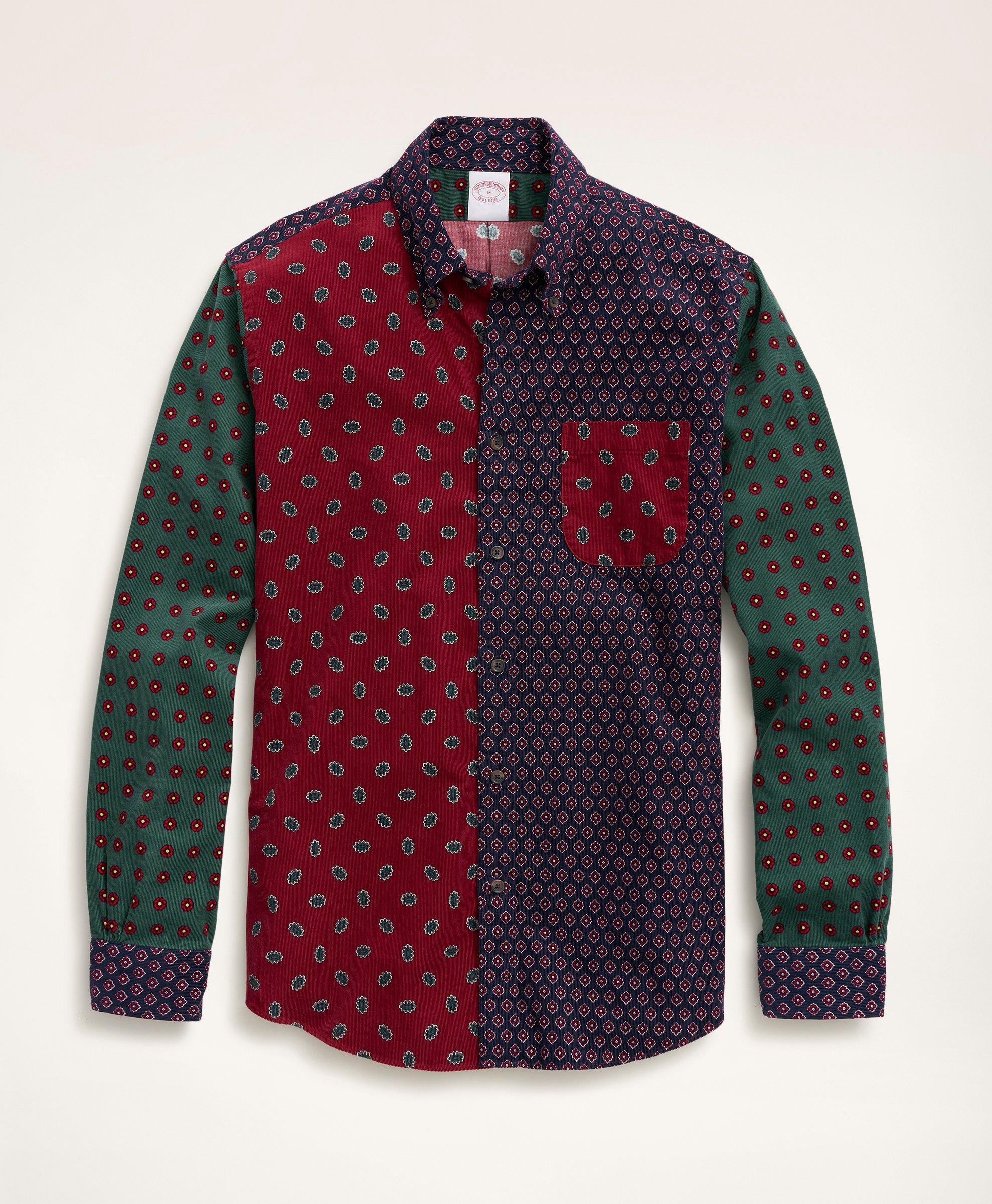 Regent Regular-Fit Sport Shirt, Fun Pinwale Corduroy, image 1