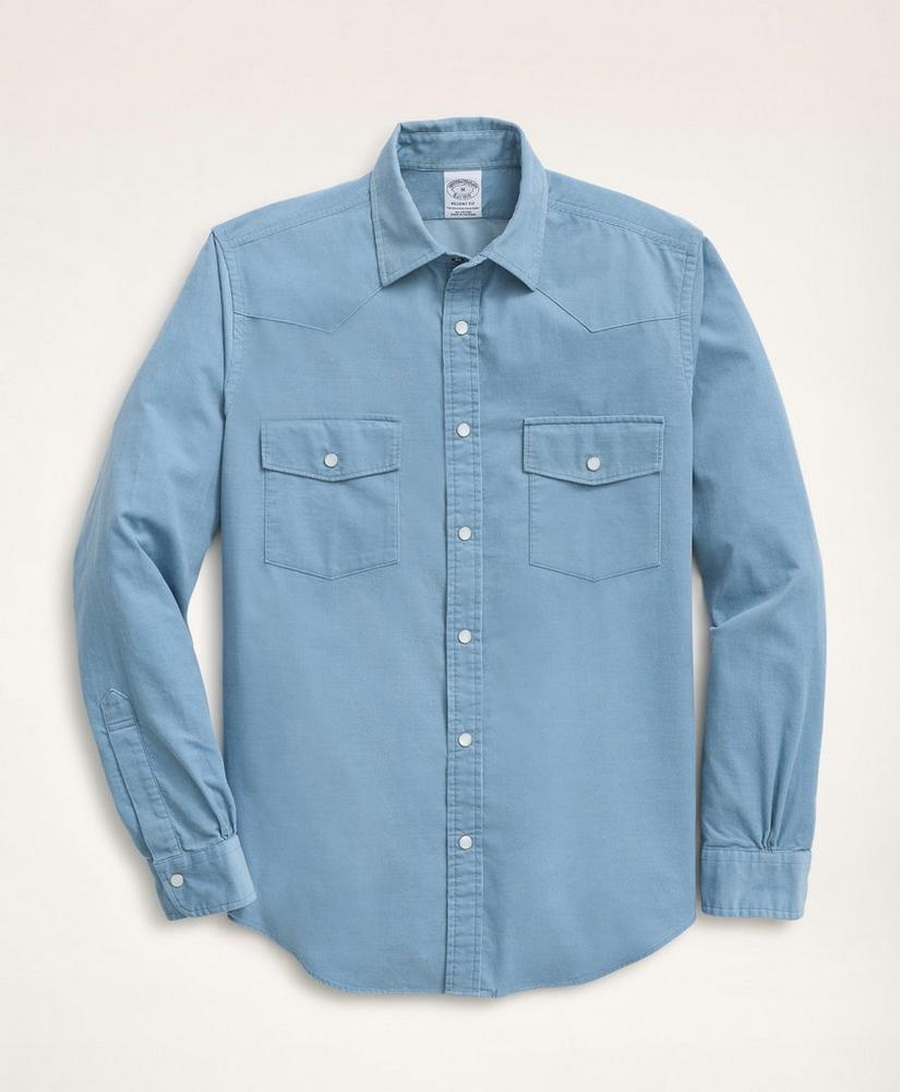 Regent Regular-Fit Sport Shirt, Cotton Pinwale Corduroy Ainsley Collar, image 1