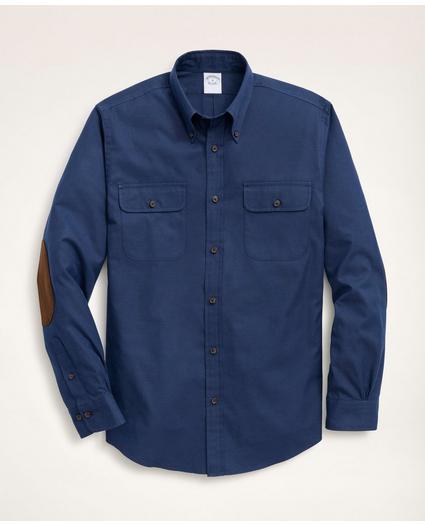 Regent Regular-Fit Sport Shirt, Brushed Cotton Cashmere Twill Button Down Collar, image 1