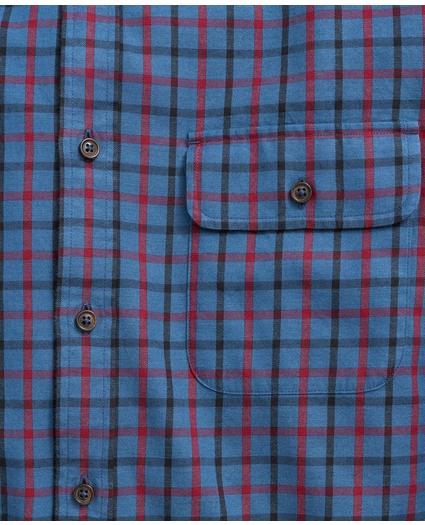 Regent Regular-Fit Sport Shirt, Brushed Cotton Cashmere Twill Button Down Collar, image 2