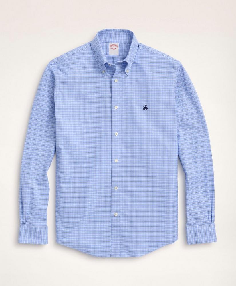 Madison Relaxed-Fit Sport Shirt, Non-Iron Oxford Button-Down Collar Ground Check, image 1