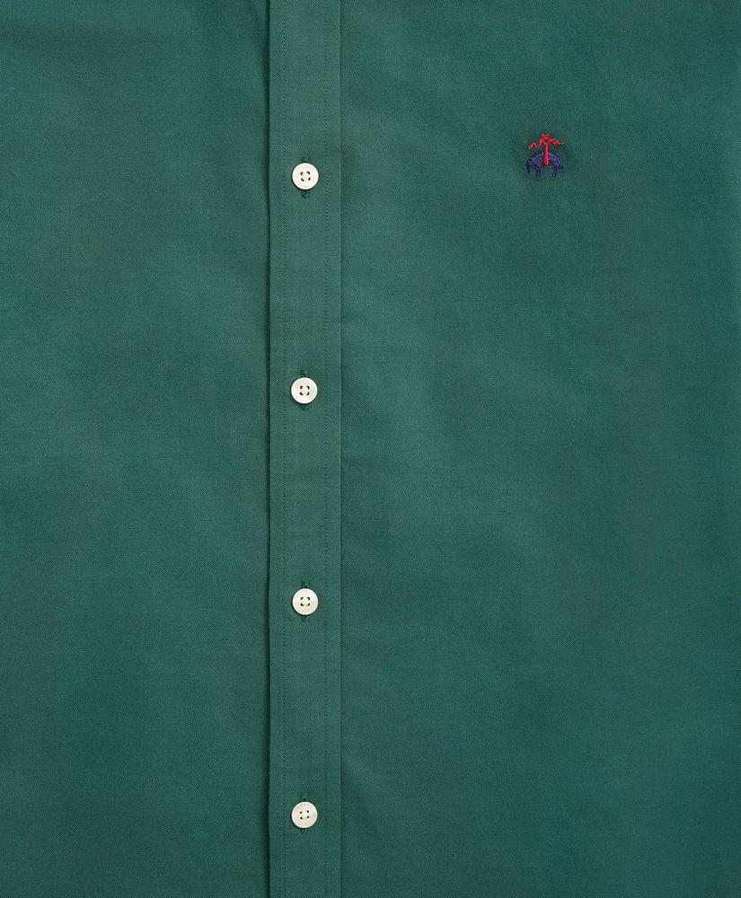 Stretch Milano Slim-Fit Sport Shirt, Non-Iron Oxford Button Down Collar, image 2