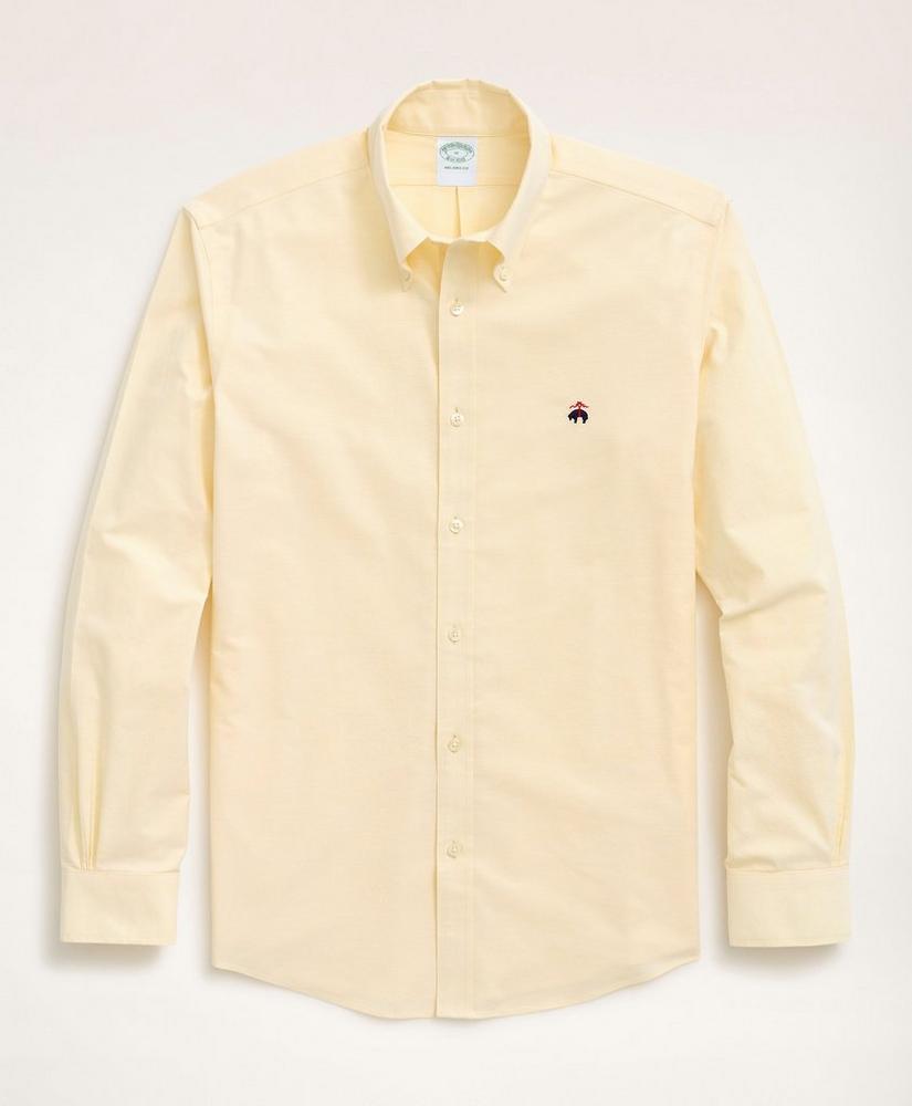 Brooksbrothers Stretch Milano Slim-Fit Sport Shirt, Non-Iron Oxford Button Down Collar