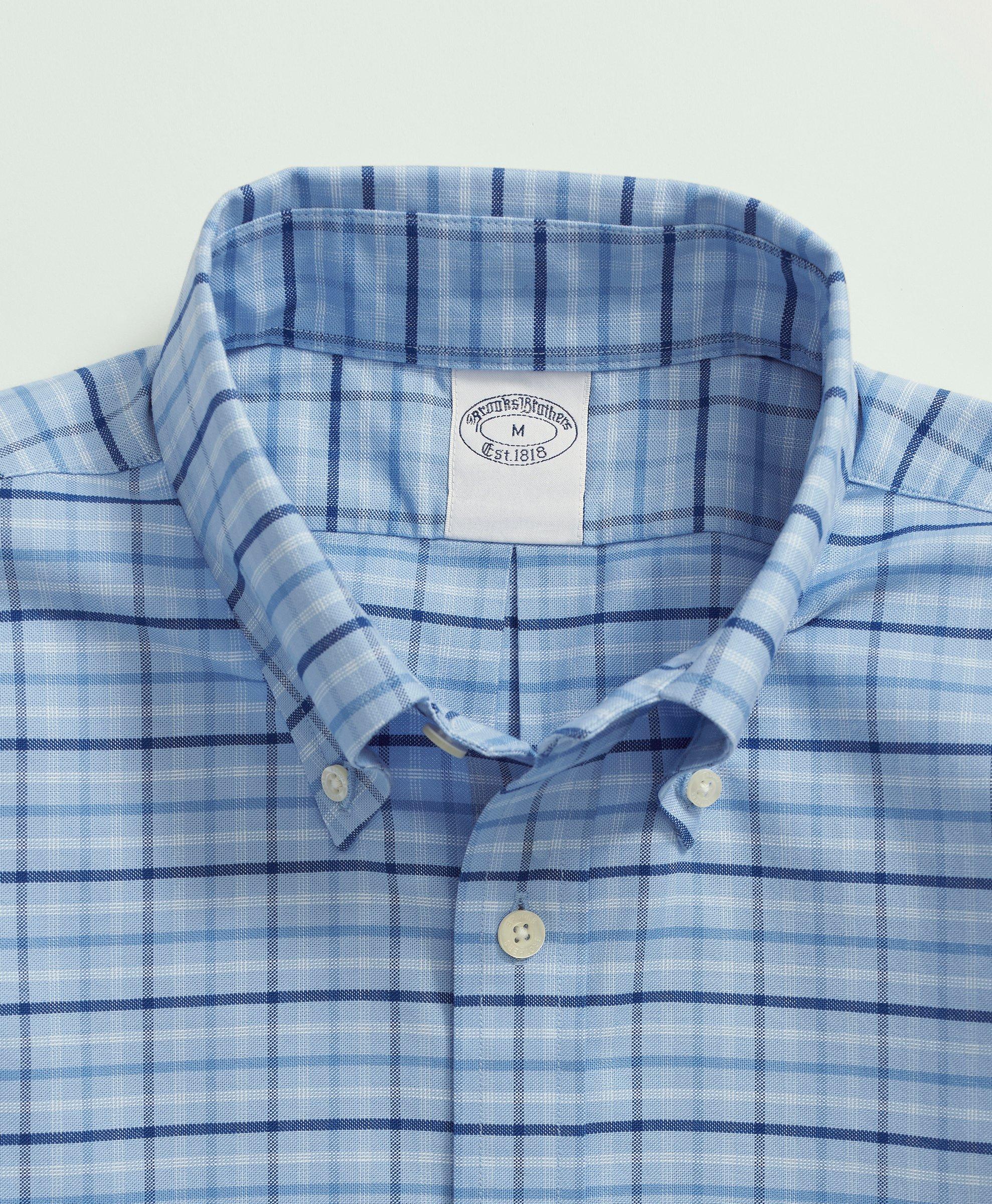 Men's Non-Iron Slim Fit BrooksCool Button-Down Collar Dress Shirt