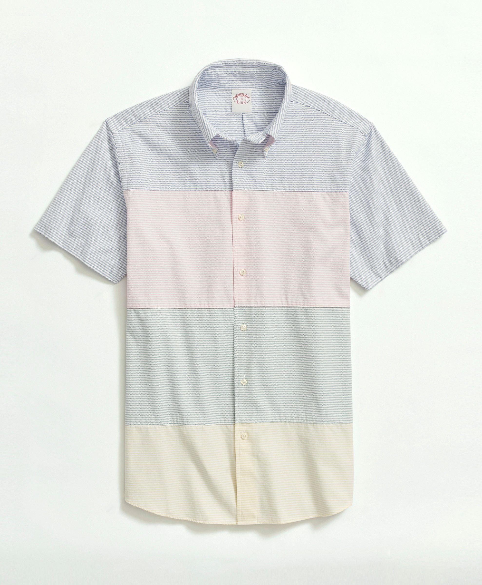 brooks brothers multi colored shirt