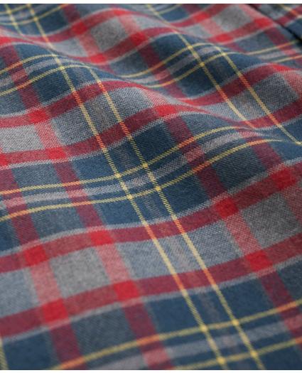 Portuguese Flannel Polo Button Down Collar, Plaid Shirt, image 3
