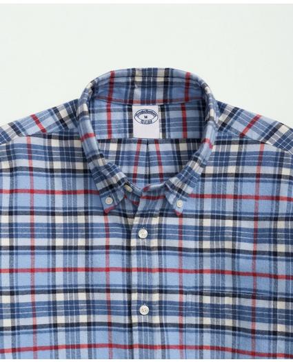 Portuguese Flannel Polo Button Down Collar, Plaid Shirt, image 2