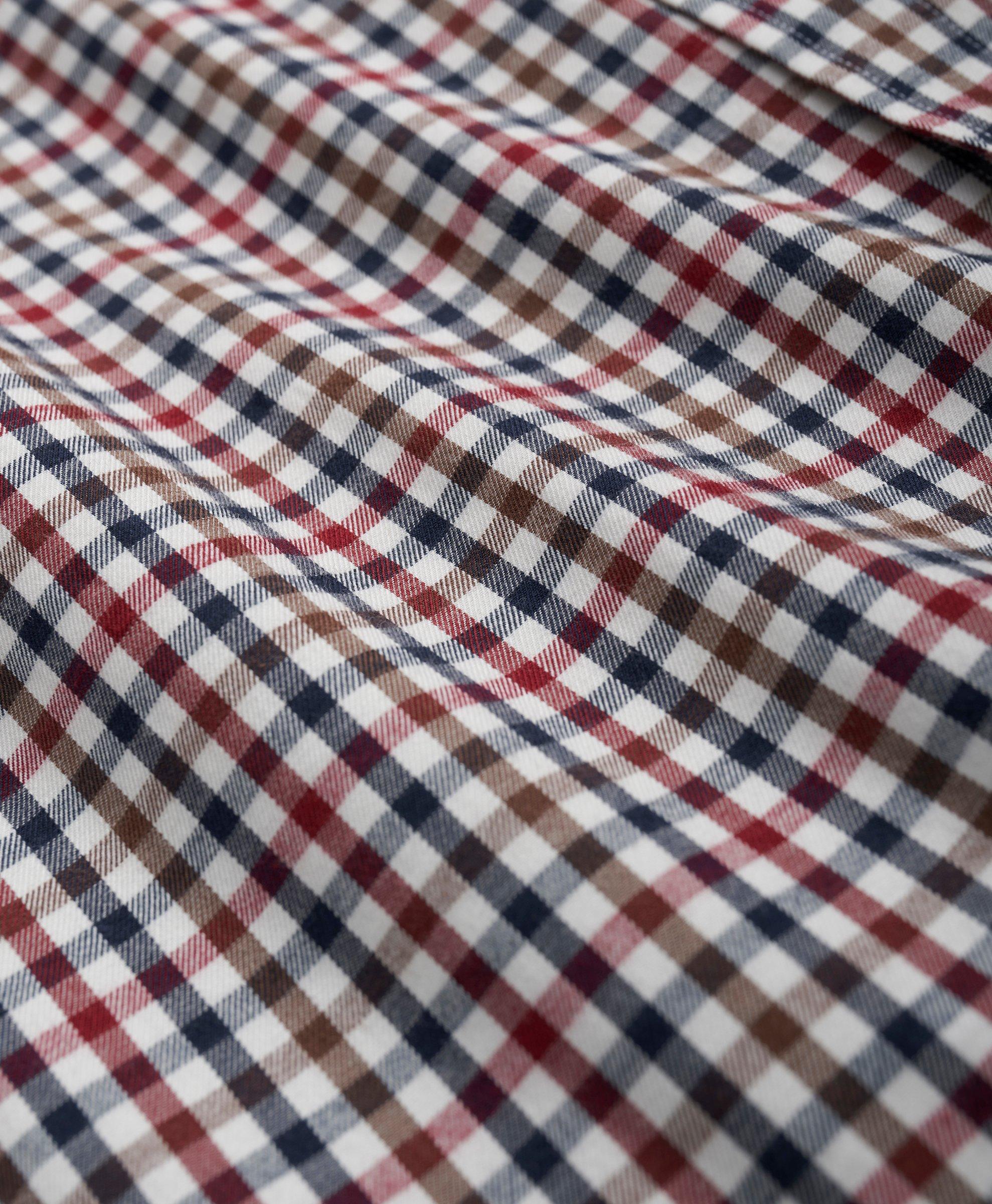 Brushed Cotton-Cashmere Checked Chest-Pocket Sport Shirt