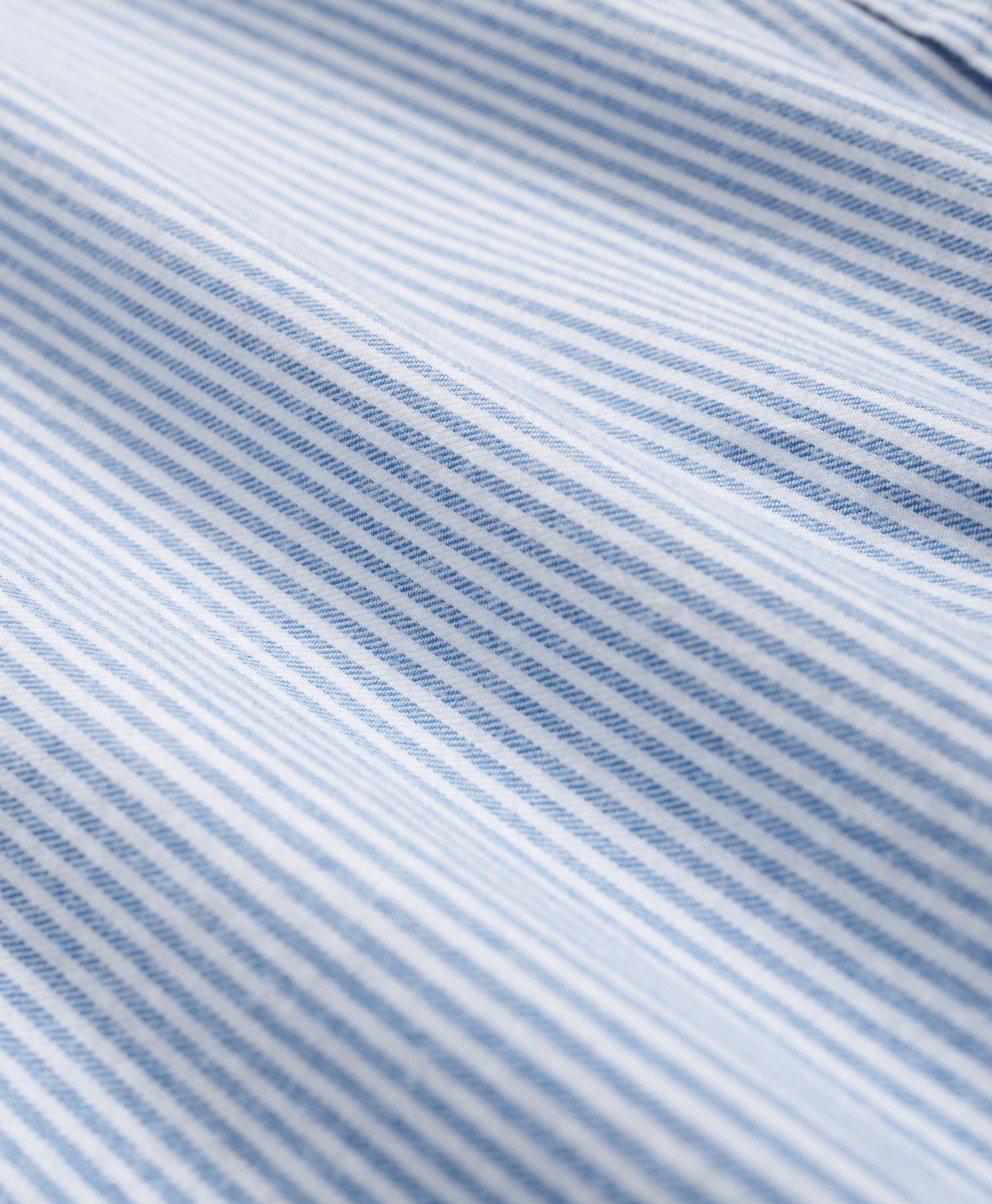 Portuguese Flannel Polo Button Down Collar, Striped Shirt