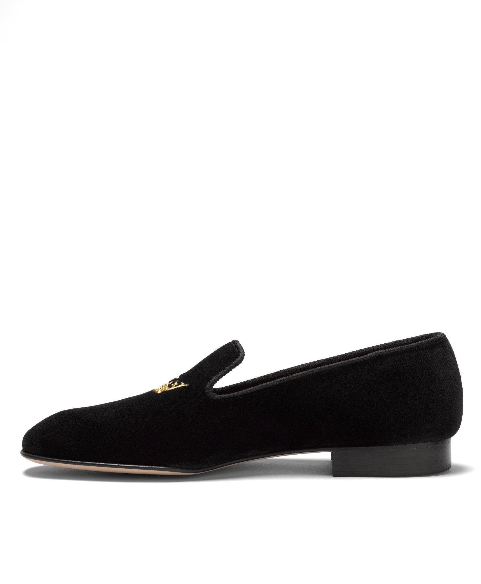 Brooks brothers velvet slippers new arrivals