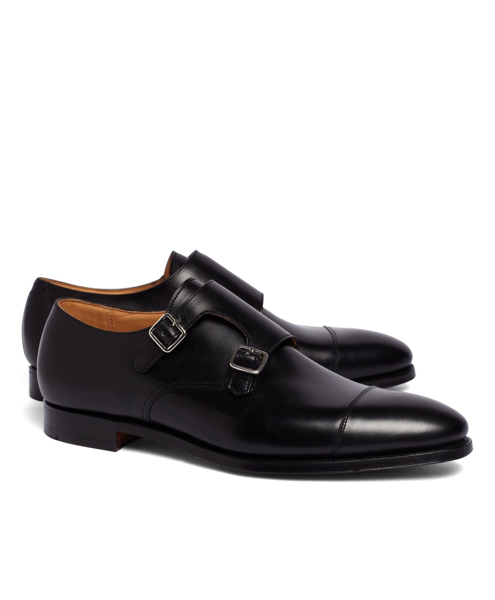 Ladies double 2024 monk strap shoes